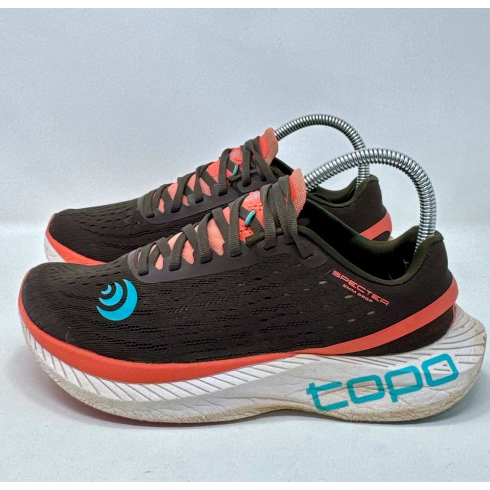 Topo Athletic Specter 1 Womens 7.5 Espresso Peach Running Shoes W058ESPPCH